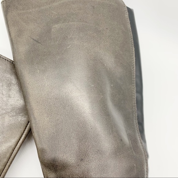 Born Leather Knee High Riding Boots in Olive Taupe Size 6.5M - Picture 13 of 14
